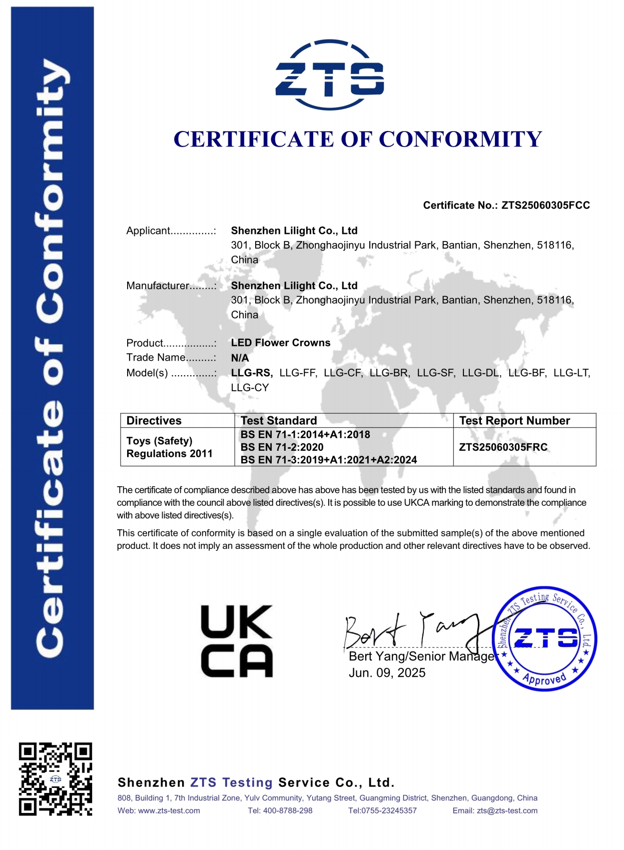 UKCA Certificate